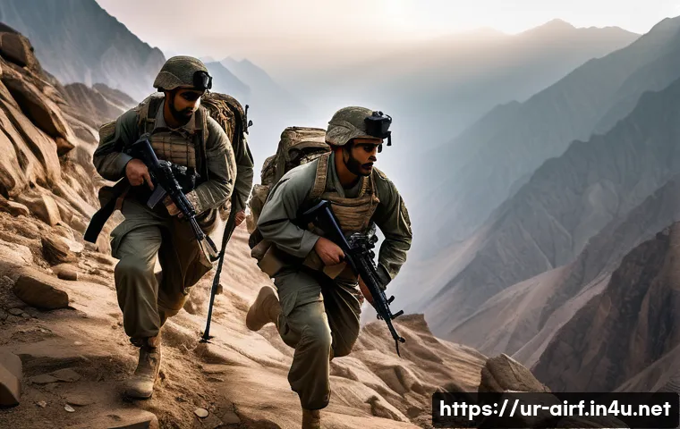 공군의 공군 특수부대 대원 인터뷰 - A highly detailed scene of an elite air force special forces team undergoing rigorous physical train...