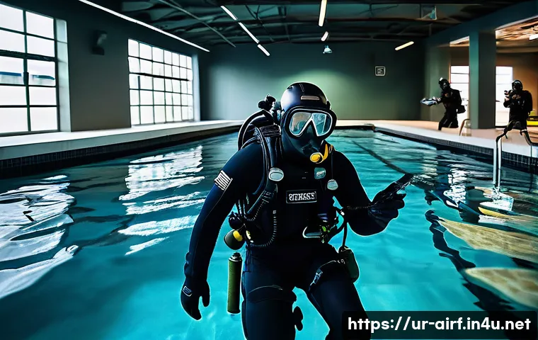 공군의 공군 특수부대 수중 침투 작전 관련 이미지 1